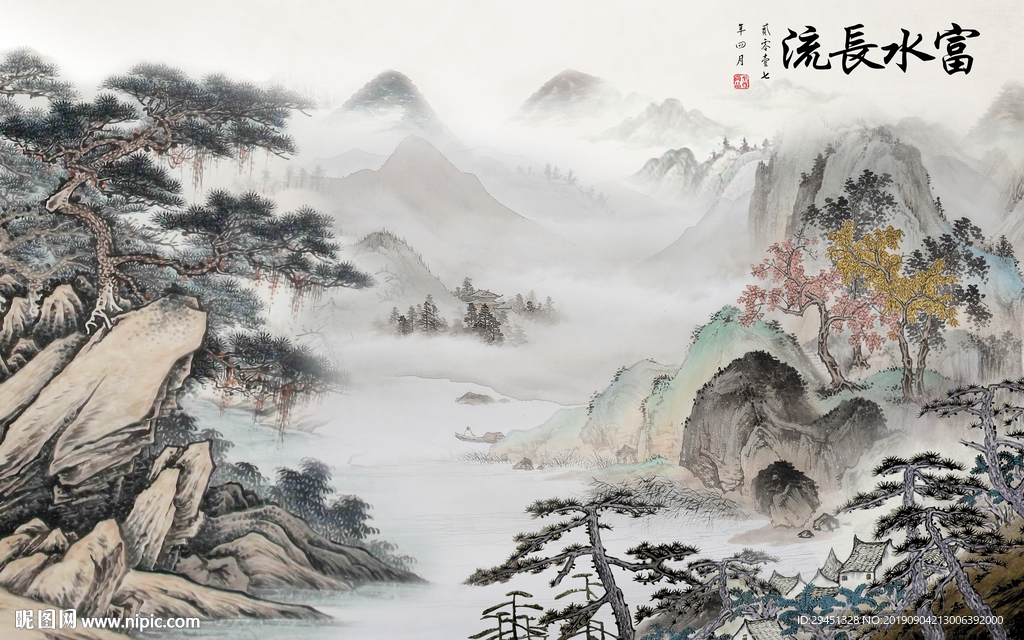 新款新玄关画 TIF分层画