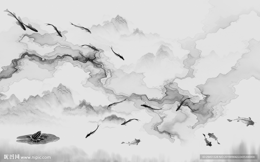 灰色新玄关画 TIF分层画