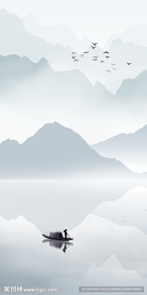 中国风现代玄关画 TIF分层画