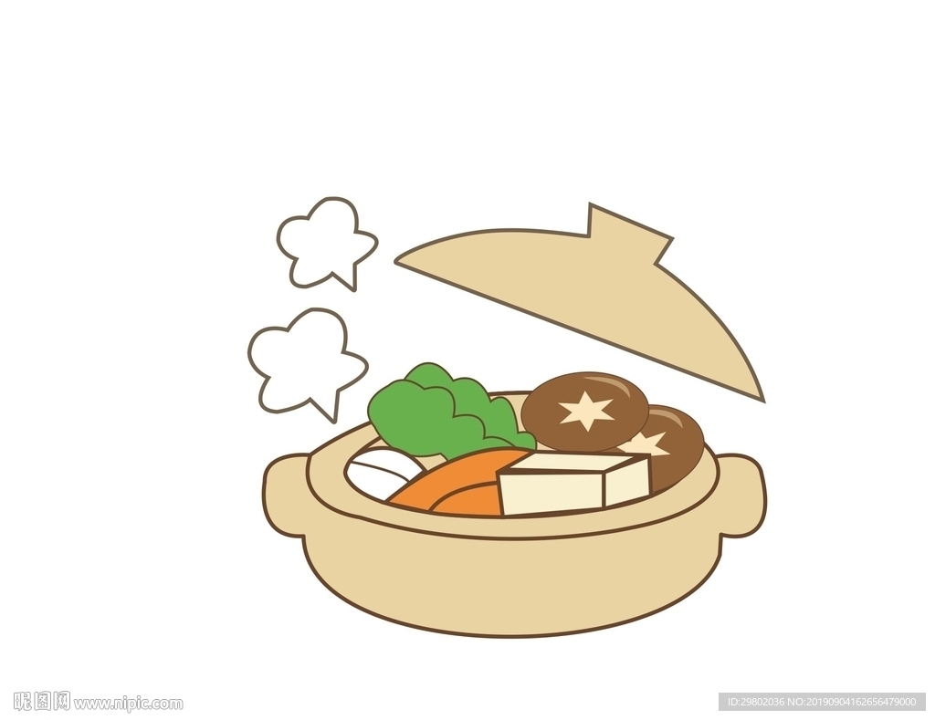 卡通小火锅