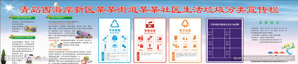 青岛西海岸新区生活垃圾分类宣传
