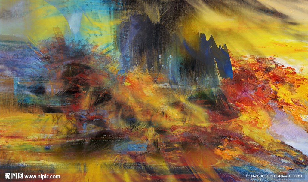 抽象油画