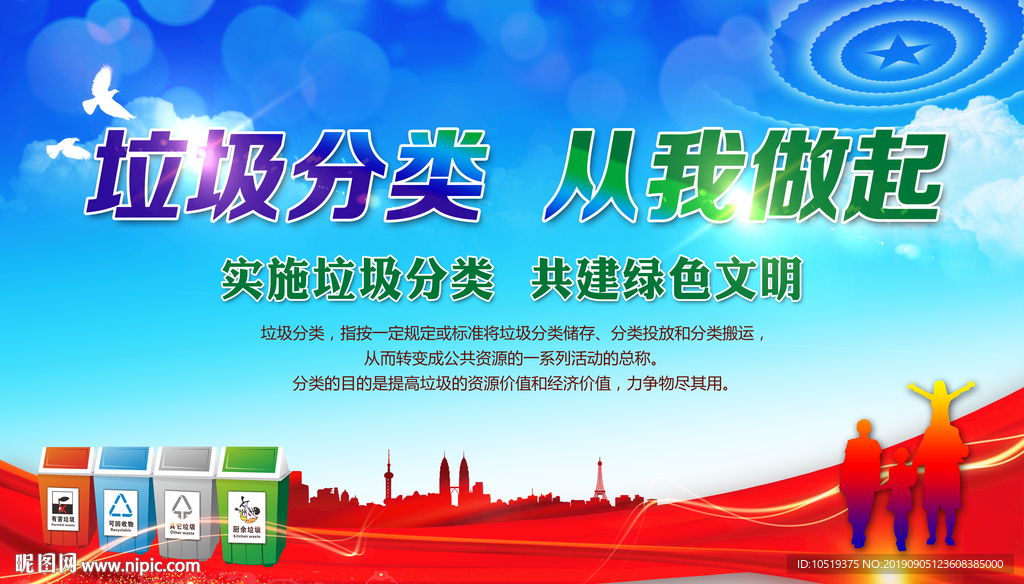 垃圾分类 从我做起