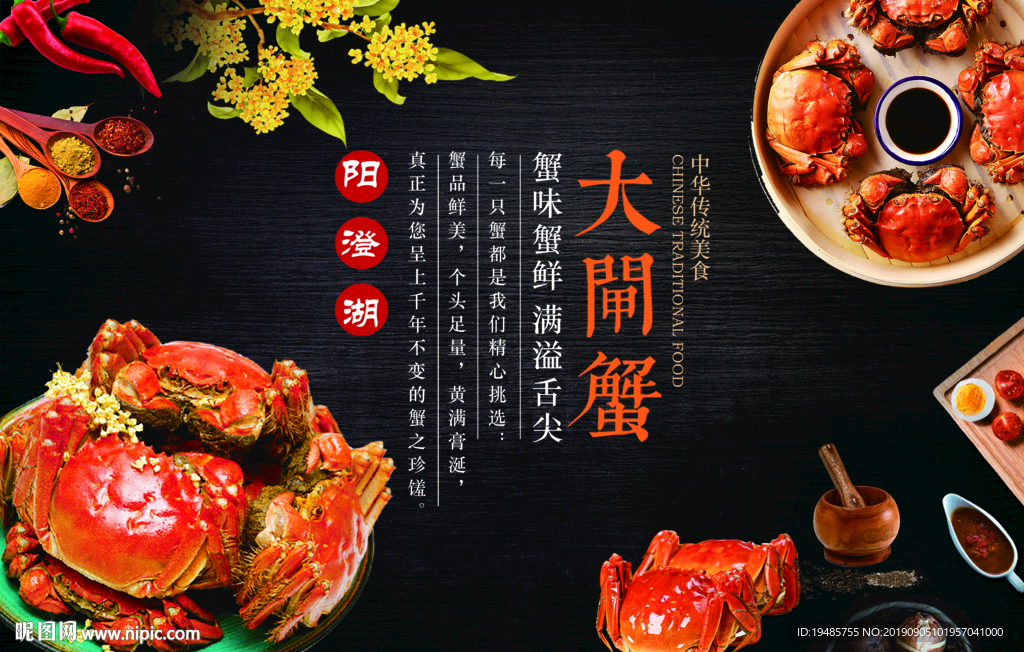 大闸蟹广告