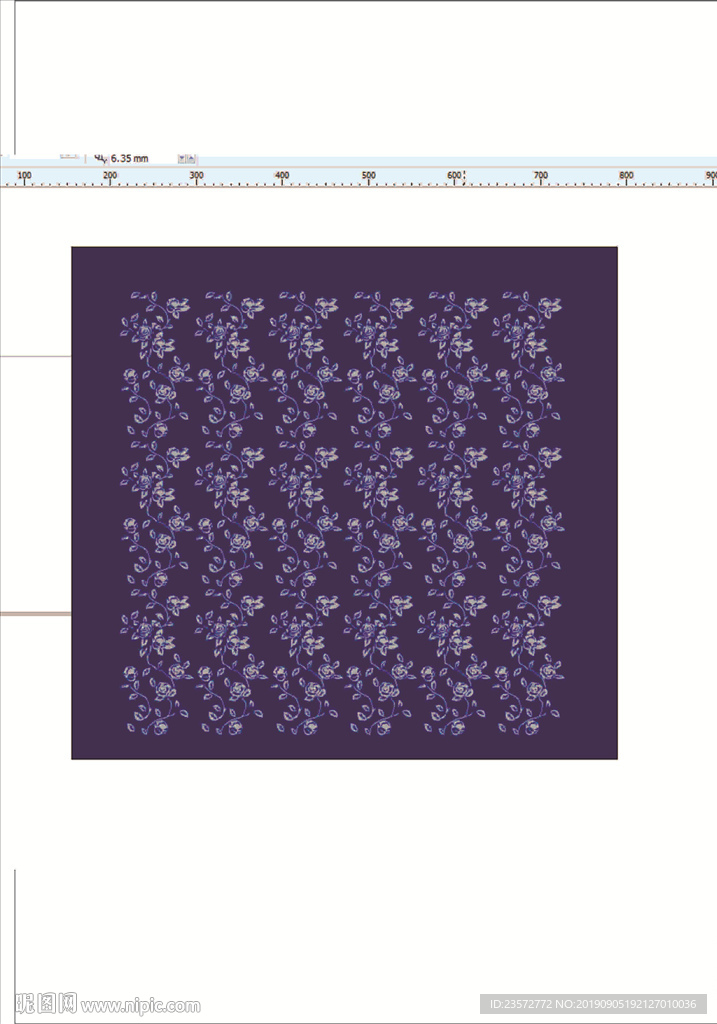田园风格印花矢量