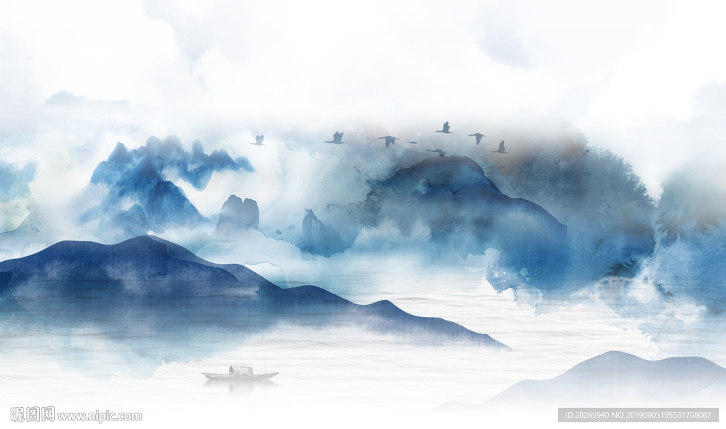 意境水墨山水