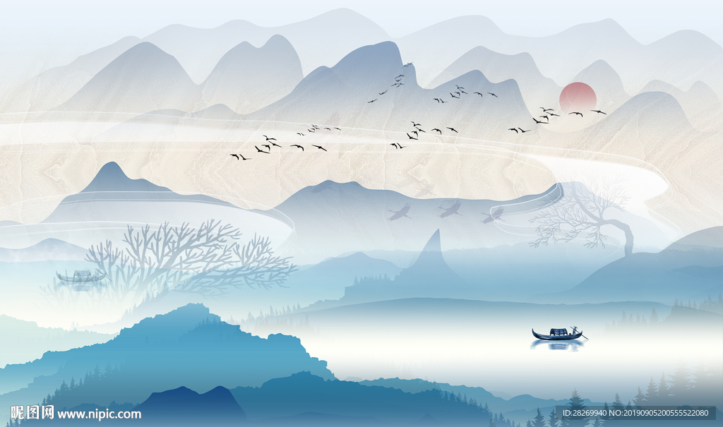 意境水墨山水