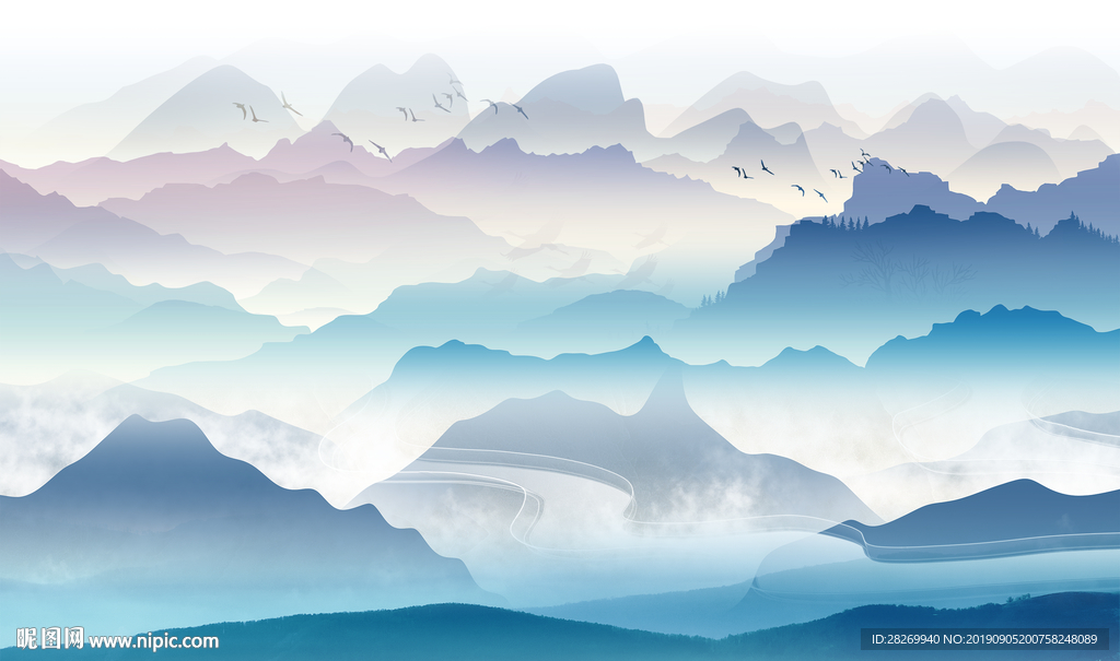 意境水墨山水