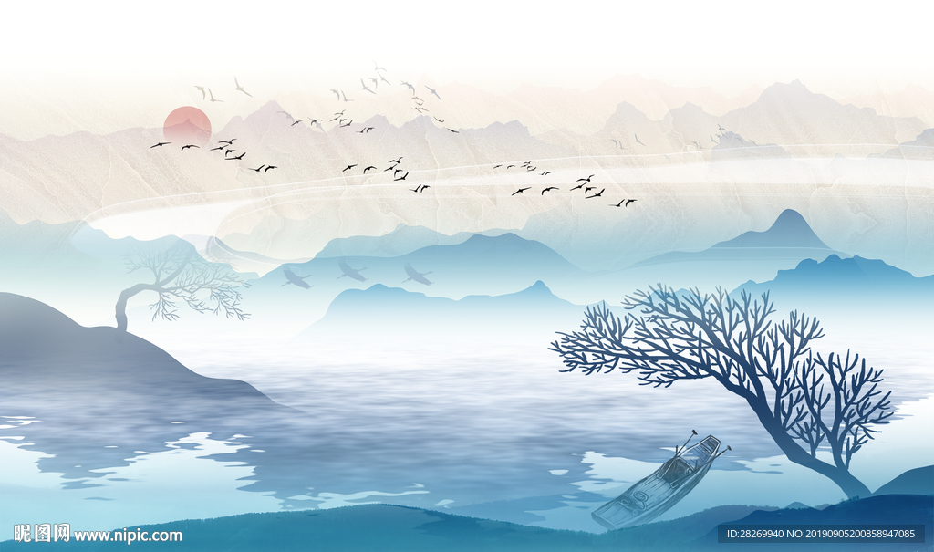 意境水墨山水
