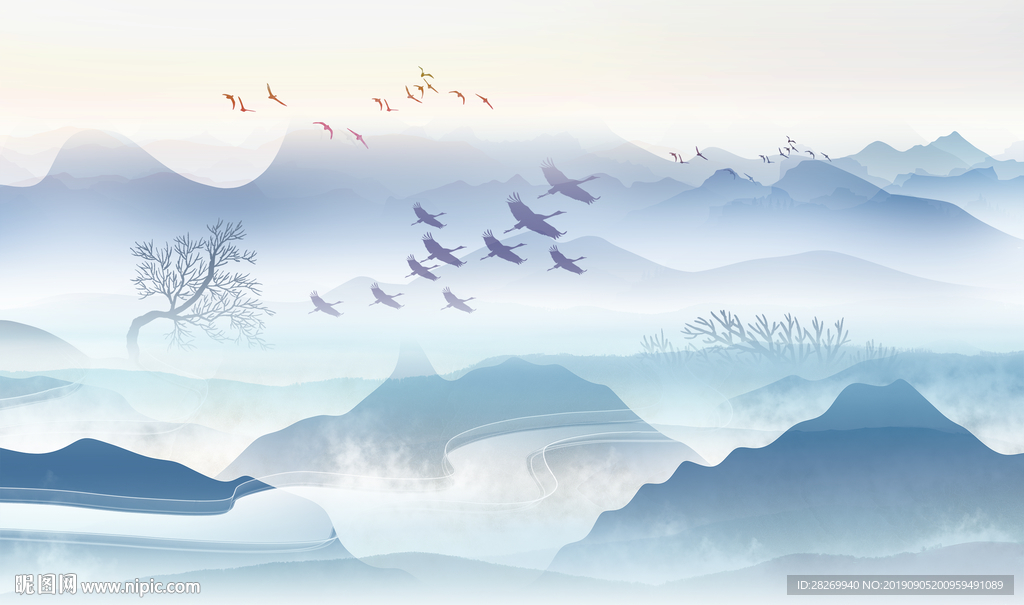意境水墨山水