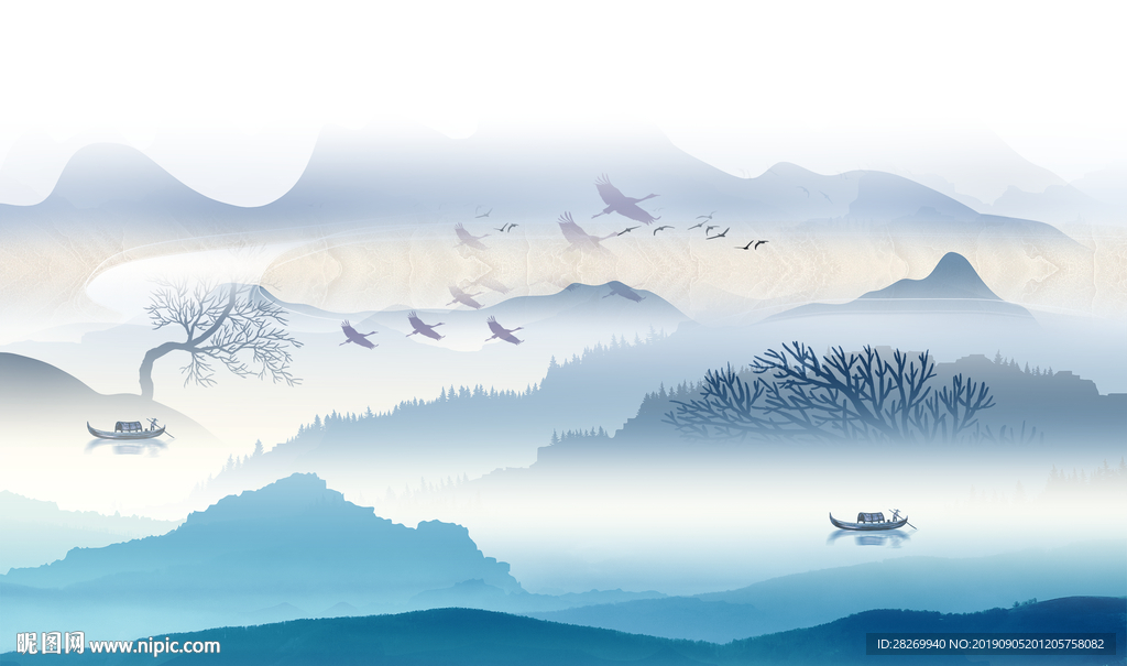意境水墨山水