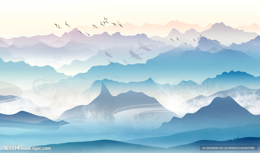 意境水墨山水