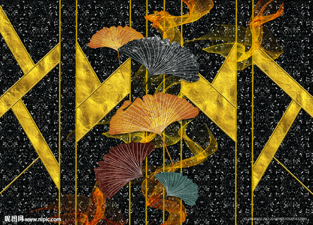 新中式 奢背景墙