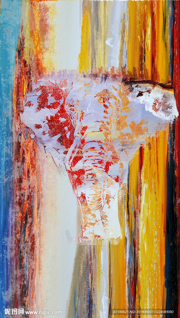 抽象油画
