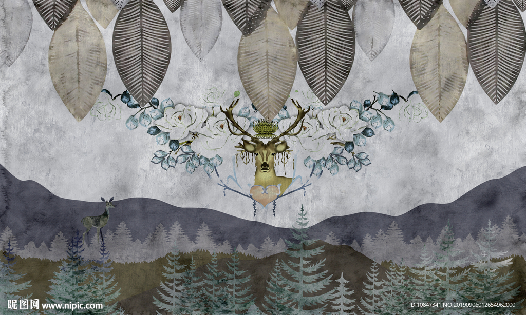 现代北欧新装饰画 TIF分层