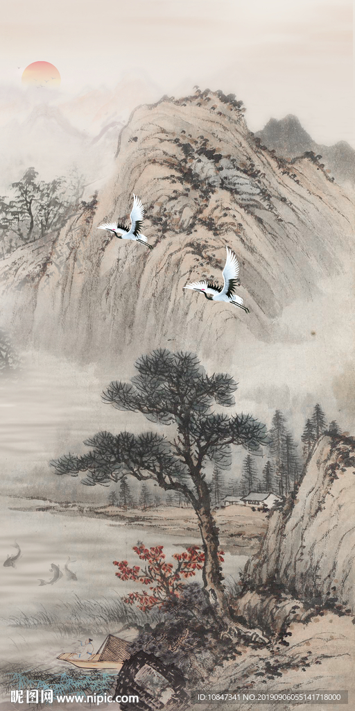 大气意境新国画 TIF分层