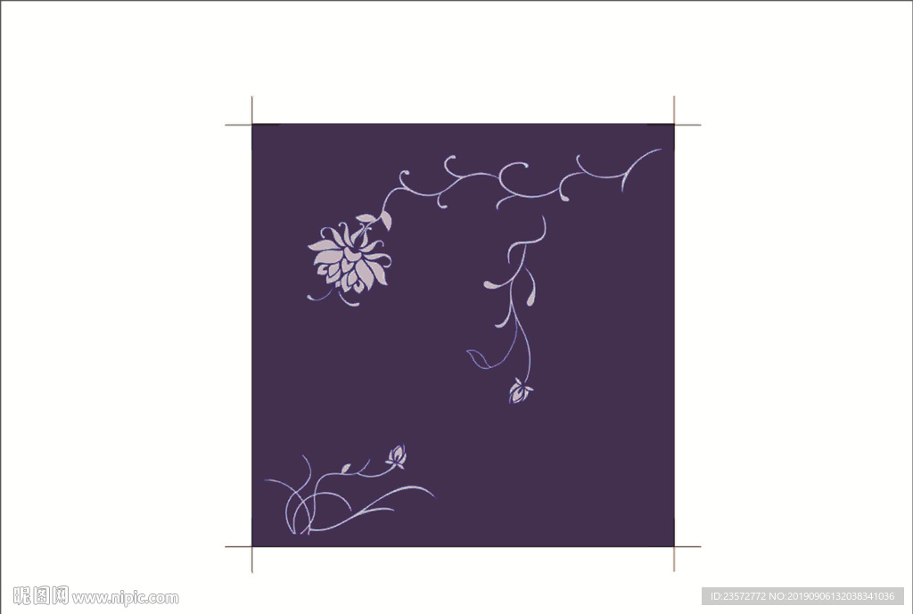 对角花