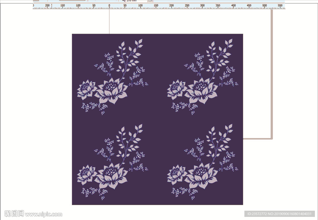 田园风格印花矢量