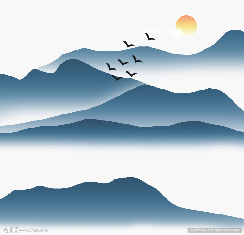 山水画 水墨