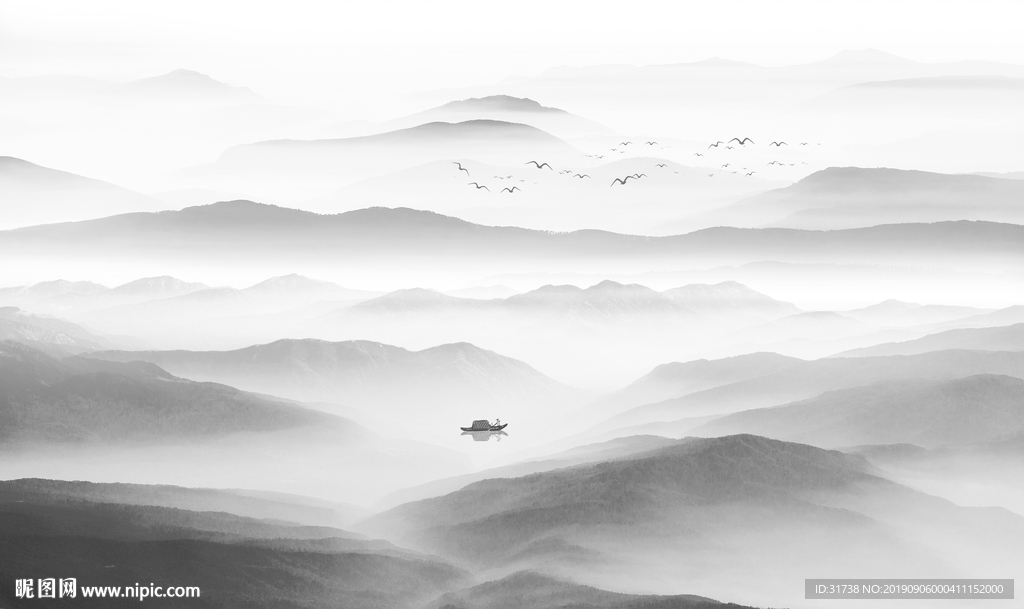 新中式山水画