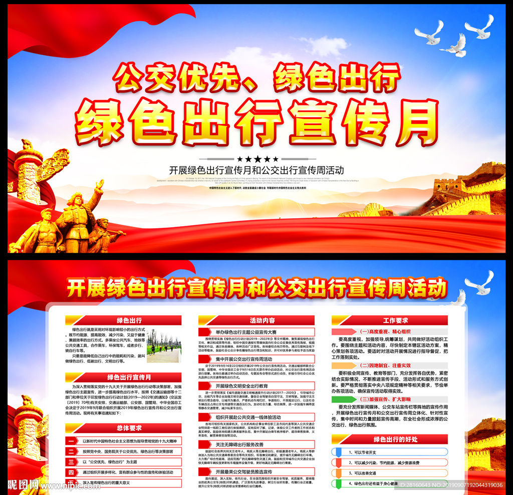 绿色出行宣传栏