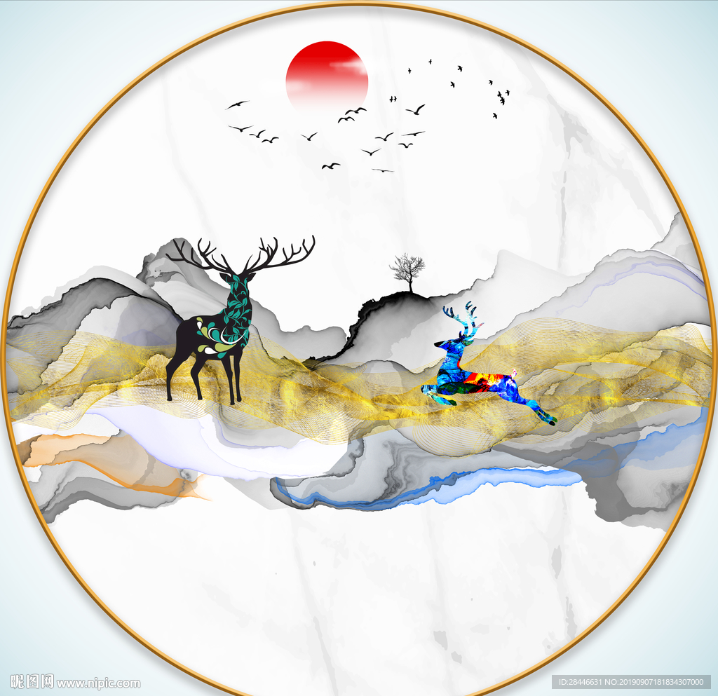 现代简约晶瓷装饰画