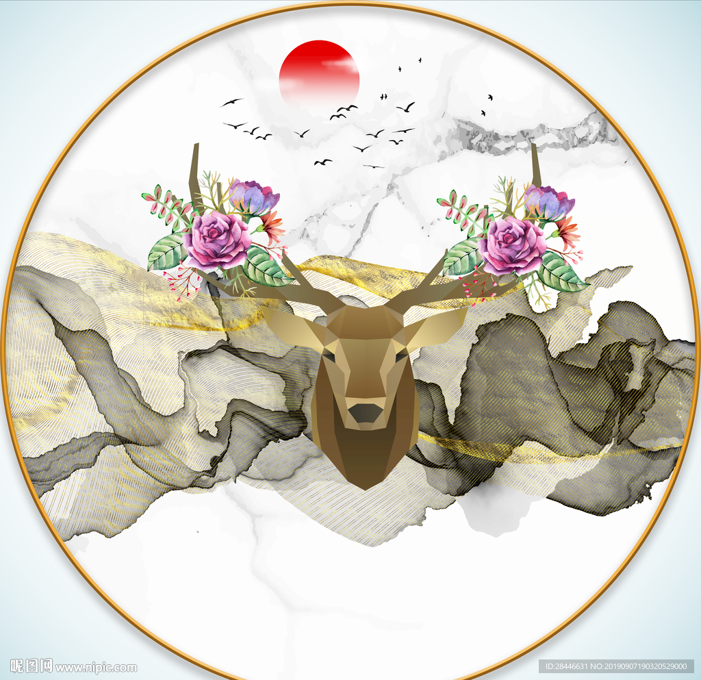 现代简约晶瓷装饰画