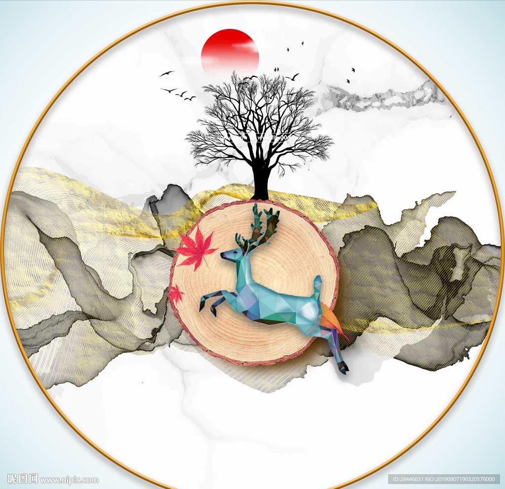 现代简约晶瓷装饰画