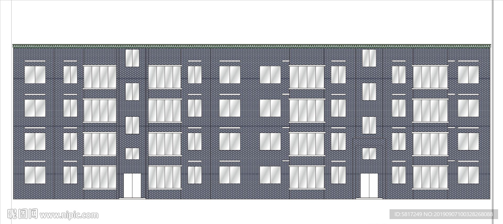 青砖灰瓦建筑效果图