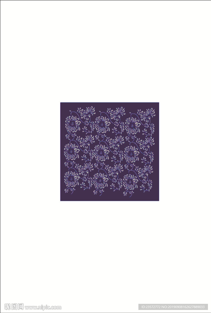 田园风格印花矢量