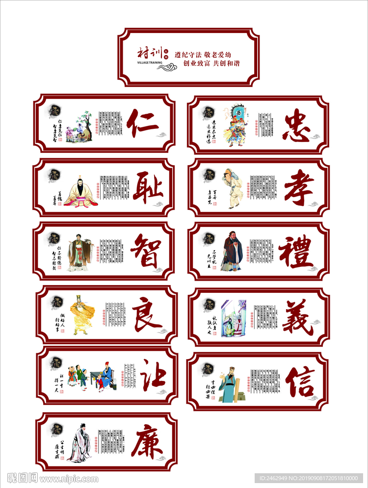 传统文化展板
