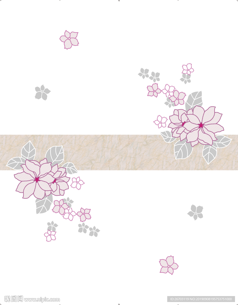 花纹腰线