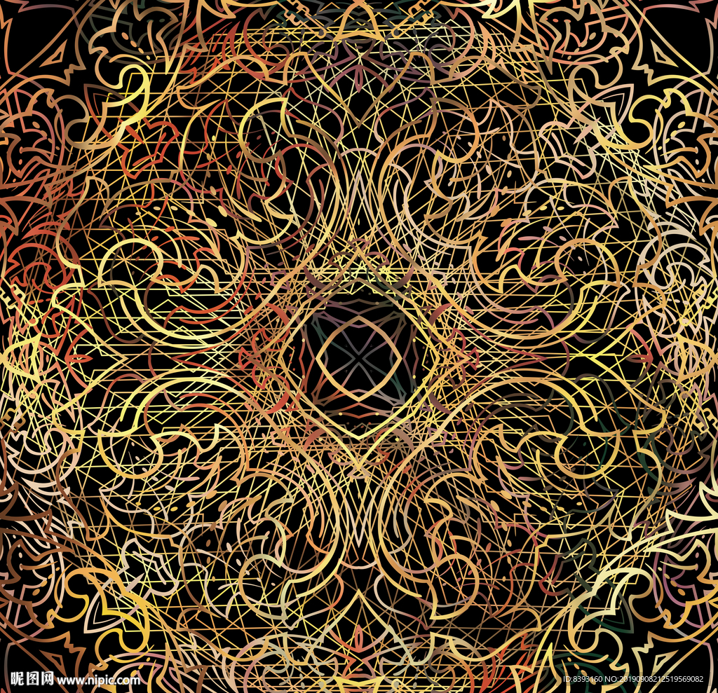 镂金无框画