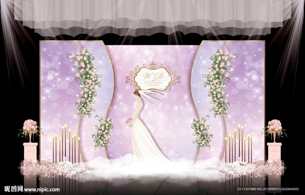 婚礼喷绘素材
