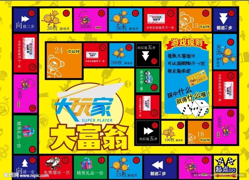 大富翁地贴