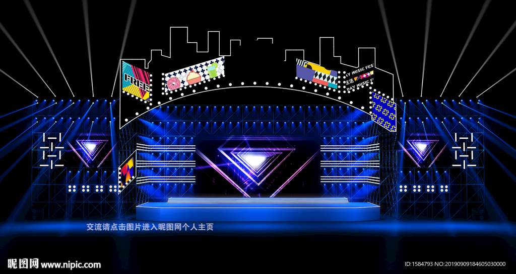 麦田舞美设计音乐节舞美设计定制