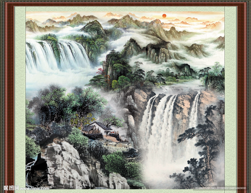 巨幅山水画