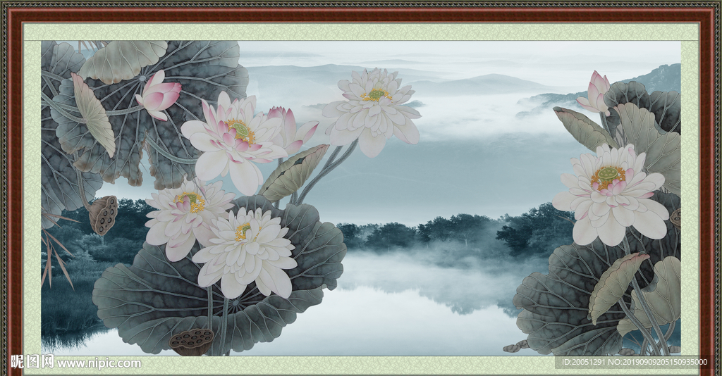 荷花图