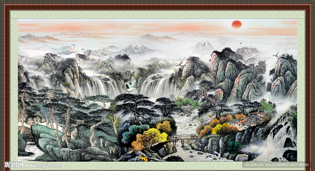 巨幅山水画