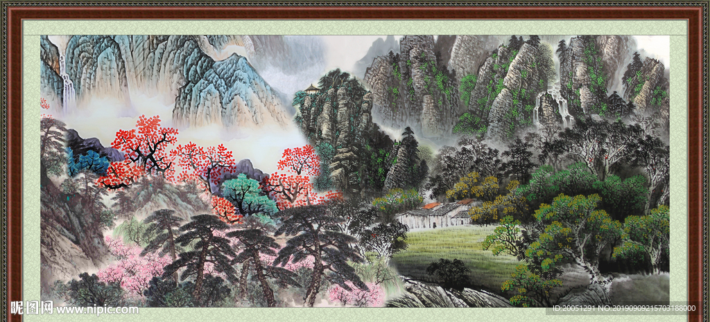 巨幅山水画