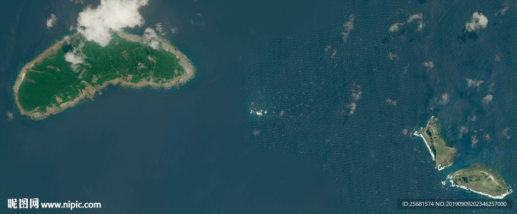 钓鱼岛卫星影像高清大图