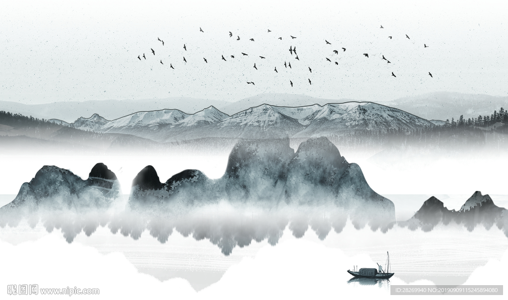 意境山水画