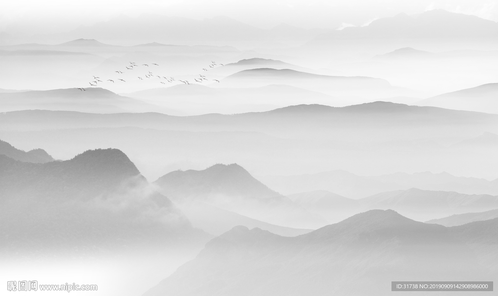 新中式山水画