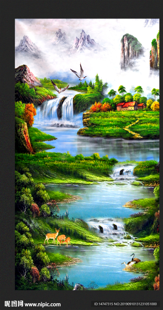 山水油画