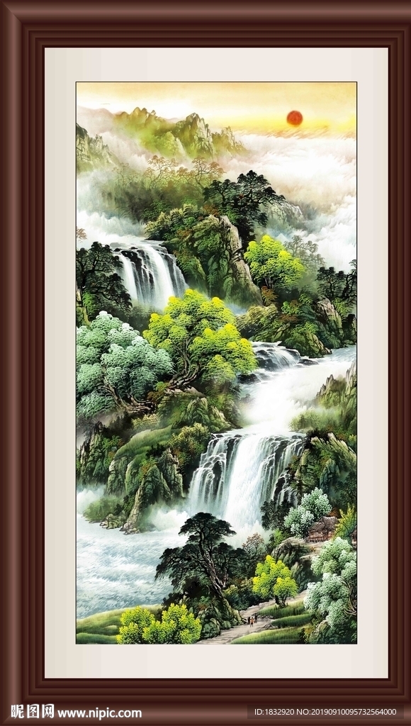 旭日东升装饰画