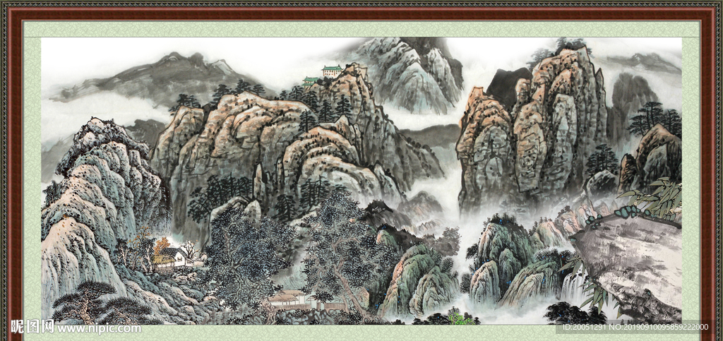 聚宝盆风水画
