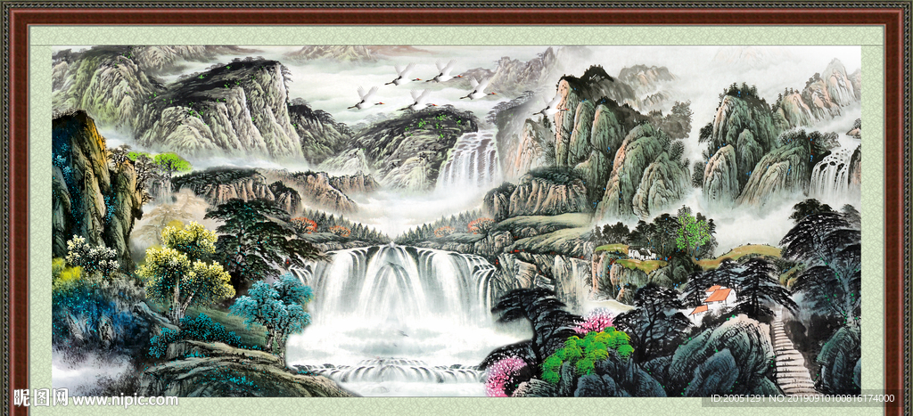巨幅山水画