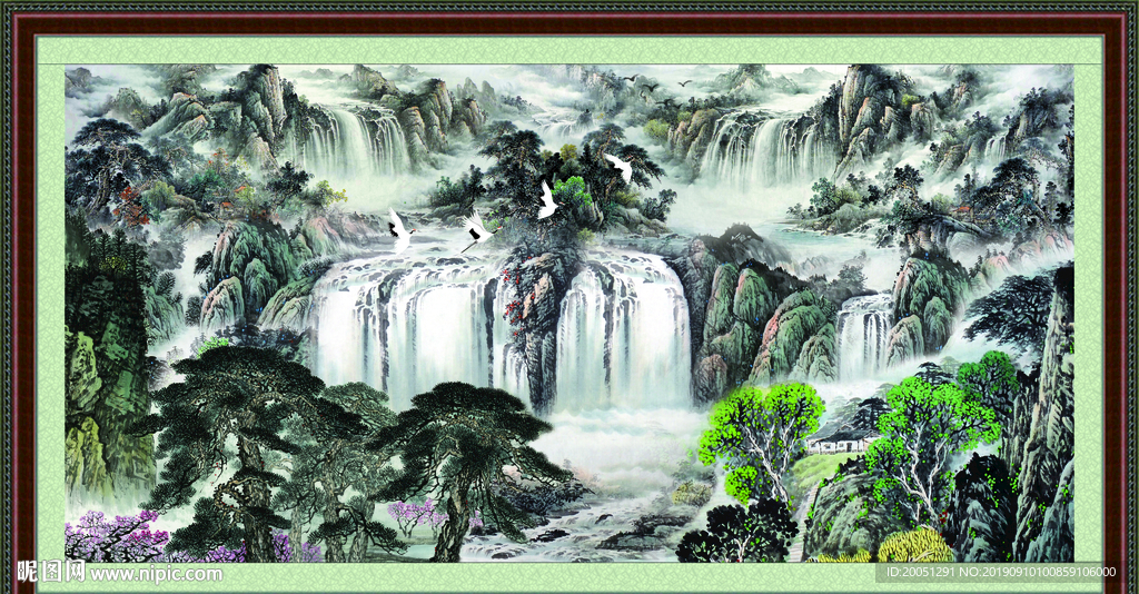 巨幅山水画