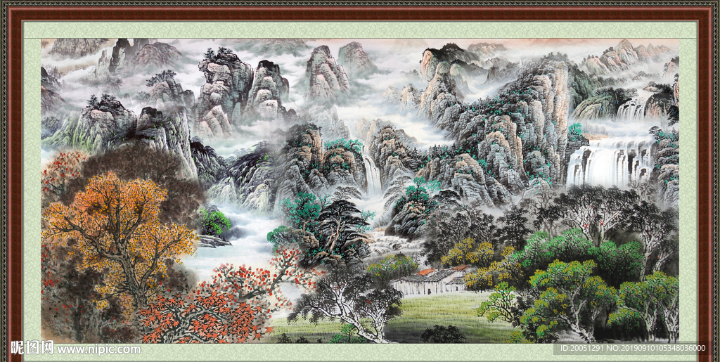 巨幅山水画