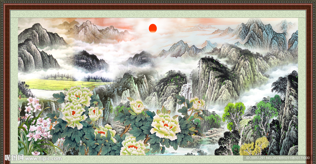 巨幅山水画